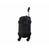 Valise Cabine 4 roues 45cm 4 roues "Robot"- Noir ABS - Trolley ADC