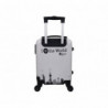 Valise Cabine 4 roues 45cm 4 roues "World"- Blanc Polyarbonate - Trolley ADC