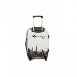 Valise Taille Moyenne 65cm 4 roues - "World" Trolley ADC Blanc Polycarbonate.