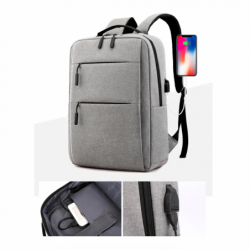Sac à Dos Ordinateur avec Fente de chargement USB, Sac à Dos D'affaires Sac à Dos Fonctionnel Sac a Dos PC Portable