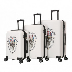 Set De 5 Valises De Voyage Avec Vanity Case – ABS Renforcé, Roues 360°, Serrure à Code – Idéal Pour Voyages Organisés