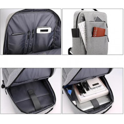 Sac à Dos Ordinateur avec Fente de chargement USB, Sac à Dos D'affaires Sac à Dos Fonctionnel Sac a Dos PC Portable